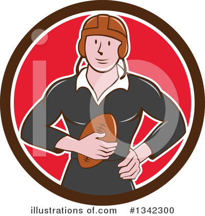 Royalty-Free (RF) Rugby Clipart Illustration by patrimonio - Stock Sample #1342300