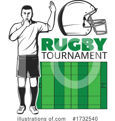 Rugby Clipart #1732540 by Vector Tradition SM