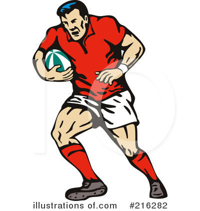 Royalty-Free (RF) Rugby Clipart Illustration by patrimonio - Stock Sample #216282
