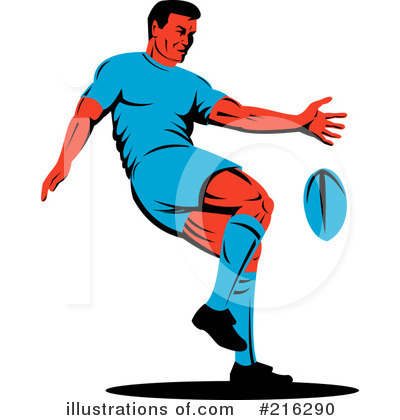 Royalty-Free (RF) Rugby Clipart Illustration by patrimonio - Stock Sample #216290