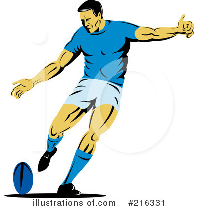 Royalty-Free (RF) Rugby Clipart Illustration by patrimonio - Stock Sample #216331