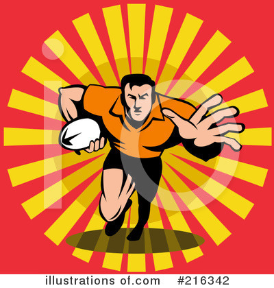 Royalty-Free (RF) Rugby Clipart Illustration by patrimonio - Stock Sample #216342