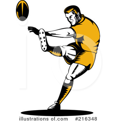 Royalty-Free (RF) Rugby Clipart Illustration by patrimonio - Stock Sample #216348