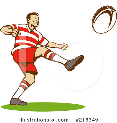Royalty-Free (RF) Rugby Clipart Illustration by patrimonio - Stock Sample #216349