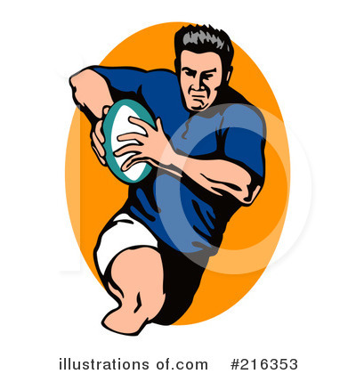 Royalty-Free (RF) Rugby Clipart Illustration by patrimonio - Stock Sample #216353