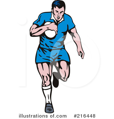 Royalty-Free (RF) Rugby Clipart Illustration by patrimonio - Stock Sample #216448