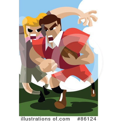 Royalty-Free (RF) Rugby Clipart Illustration by mayawizard101 - Stock Sample #86124