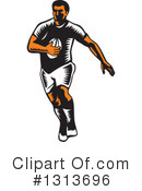 Rugby Player Clipart #1313696 by patrimonio