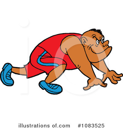 Athlete Clipart #1083525 by LaffToon