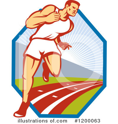 Track And Field Clipart #1200063 by patrimonio