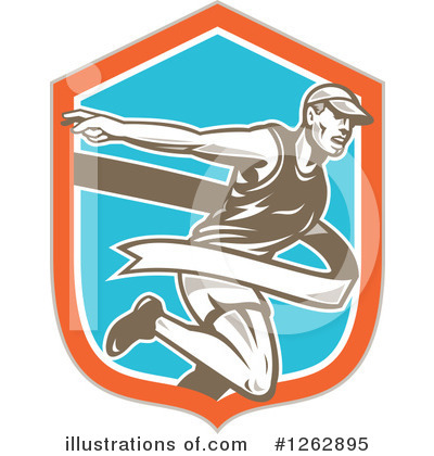 Royalty-Free (RF) Runner Clipart Illustration by patrimonio - Stock Sample #1262895