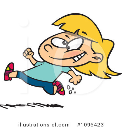 Royalty-Free (RF) Running Clipart Illustration by toonaday - Stock Sample #1095423