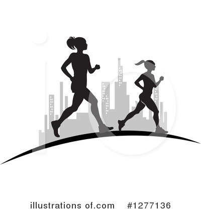 Royalty-Free (RF) Running Clipart Illustration by Lal Perera - Stock Sample #1277136