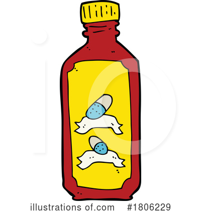 Pill Bottle Clipart #1806229 by lineartestpilot