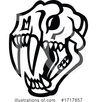 Saber Tooth Tiger Clipart #1717857 by patrimonio