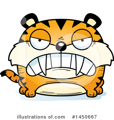 Royalty-Free (RF) Saber Tooth Tiger Clipart Illustration by Cory Thoman - Stock Sample #1450667