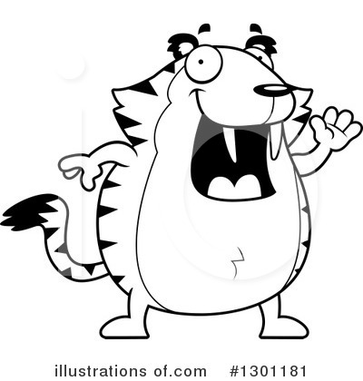 Sabertooth Clipart #1301181 by Cory Thoman