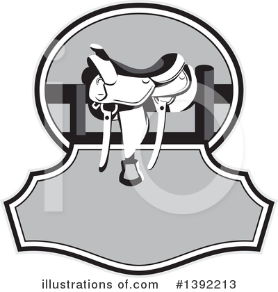 Royalty-Free (RF) Saddle Clipart Illustration by patrimonio - Stock Sample #1392213