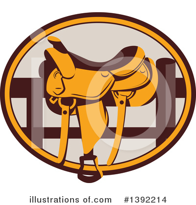 Royalty-Free (RF) Saddle Clipart Illustration by patrimonio - Stock Sample #1392214