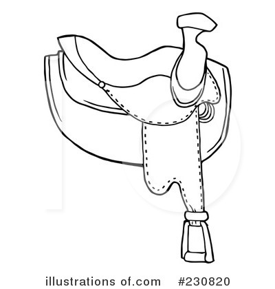 Royalty-Free (RF) Saddle Clipart Illustration by Hit Toon - Stock Sample #230820