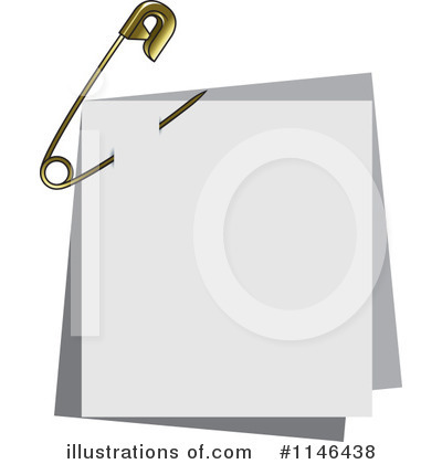 Royalty-Free (RF) Safety Pin Clipart Illustration by Lal Perera - Stock Sample #1146438