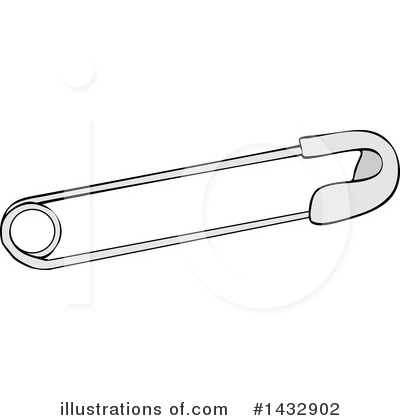 Royalty-Free (RF) Safety Pin Clipart Illustration by djart - Stock Sample #1432902