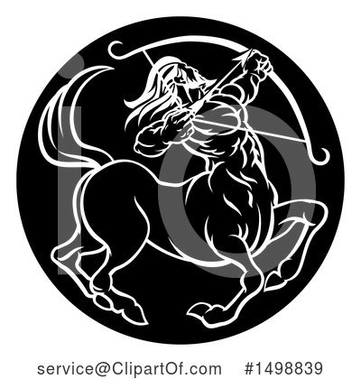 Royalty-Free (RF) Sagittarius Clipart Illustration by AtStockIllustration - Stock Sample #1498839