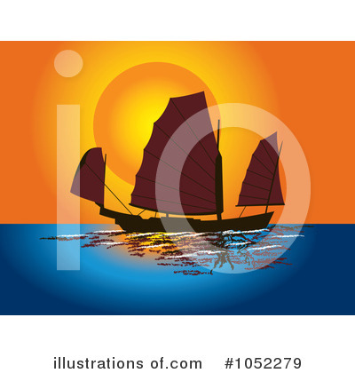 Royalty-Free (RF) Sailboat Clipart Illustration by pauloribau - Stock Sample #1052279