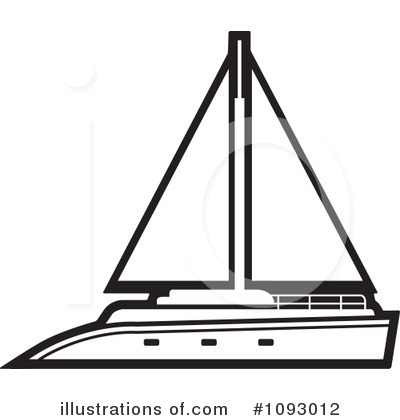 Royalty-Free (RF) Sailboat Clipart Illustration by Lal Perera - Stock Sample #1093012