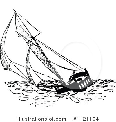 Sailboat Clipart #1121104 by Prawny Vintage