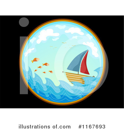 Royalty-Free (RF) Sailboat Clipart Illustration by BNP Design Studio - Stock Sample #1167693