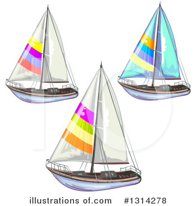 Sailboat Clipart #1314278 by merlinul