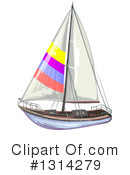 Sailboat Clipart #1314279 by merlinul