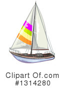 Sailboat Clipart #1314280 by merlinul