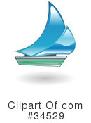 Sailboat Clipart #34529 by AtStockIllustration