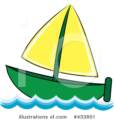 Royalty-Free (RF) Sailboat Clipart Illustration by Pams Clipart - Stock Sample #433801