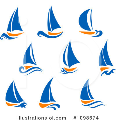Royalty-Free (RF) Sailboats Clipart Illustration by Vector Tradition SM - Stock Sample #1098674
