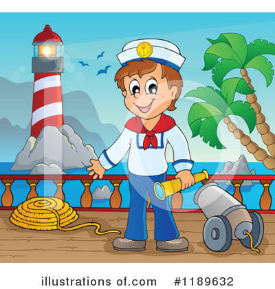 Royalty-Free (RF) Sailor Clipart Illustration by visekart - Stock Sample #1189632