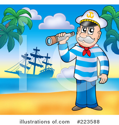 Royalty-Free (RF) Sailor Clipart Illustration by visekart - Stock Sample #223588