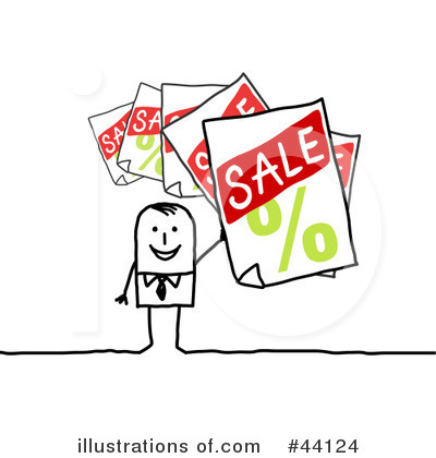 Royalty-Free (RF) Sales Clipart Illustration by NL shop - Stock Sample #44124
