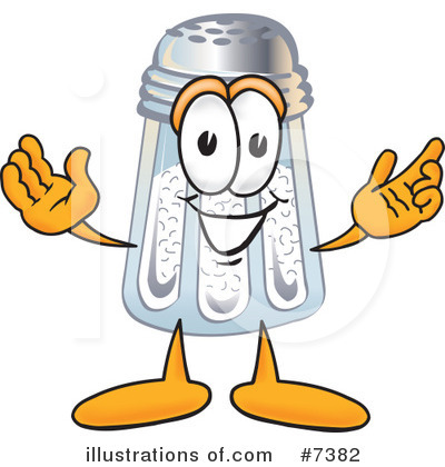 Royalty-Free (RF) Salt Shaker Clipart Illustration by Mascot Junction - Stock Sample #7382