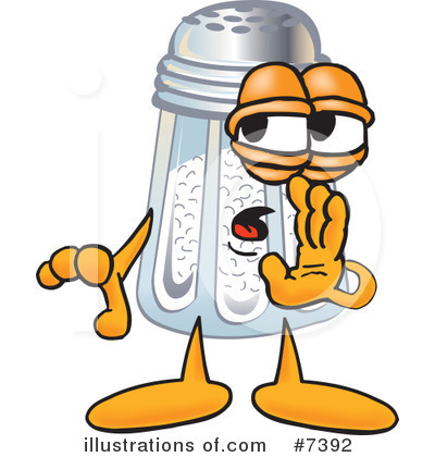 Salt Shaker Character Clipart #7392 by Mascot Junction