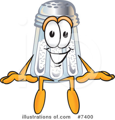 Royalty-Free (RF) Salt Shaker Clipart Illustration by Mascot Junction - Stock Sample #7400