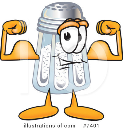Salt Shaker Clipart #7401 by Mascot Junction