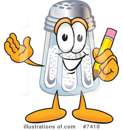 Salt Shaker Character Clipart #7410 by Mascot Junction