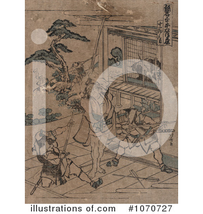 Royalty-Free (RF) Samurai Clipart Illustration by JVPD - Stock Sample #1070727