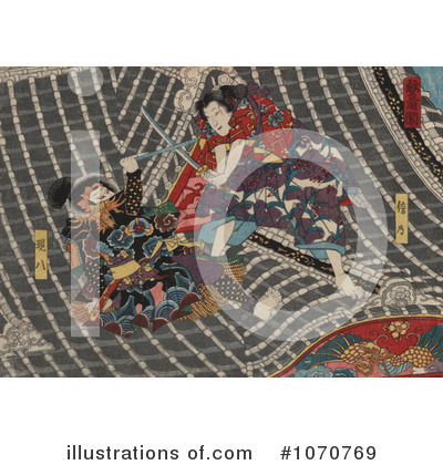 Royalty-Free (RF) Samurai Clipart Illustration by JVPD - Stock Sample #1070769