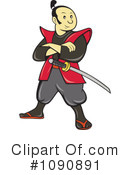 Samurai Clipart #1090891 by patrimonio