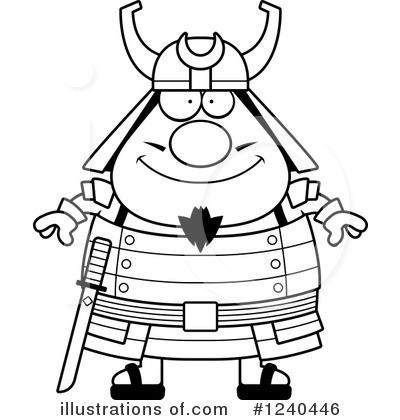 Royalty-Free (RF) Samurai Clipart Illustration by Cory Thoman - Stock Sample #1240446