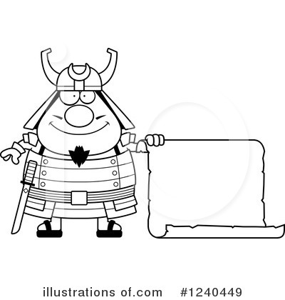 Royalty-Free (RF) Samurai Clipart Illustration by Cory Thoman - Stock Sample #1240449